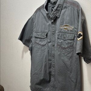 Harley-Davidson Gray Short Sleeve Shirt